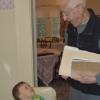 With granddaughter Ma'ayan