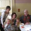 With his twin grandchildren about 2 weeks before he died
