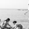 Sand castle building with the grandkids